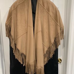 Nygard Suede Fringe Wrap